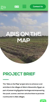 Abis on the Map website on a phone